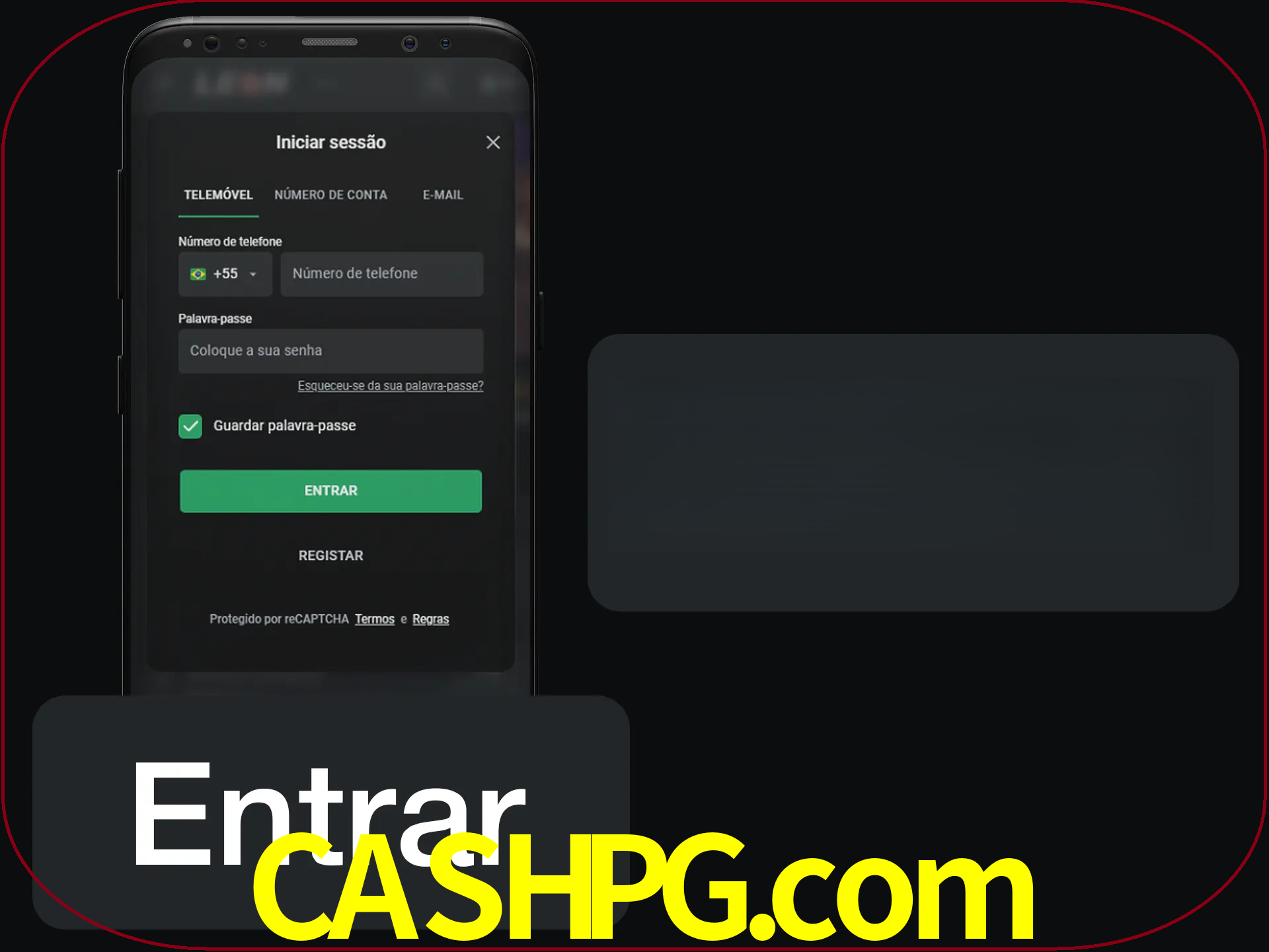 Faça o login para começar a apostar e jogar no cassino.